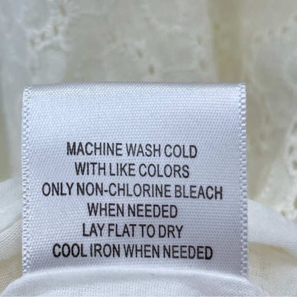 Modcloth Cream Retro Cotton Eyelet A-line Skirt with Bow Detail - Size 1X - Picture 14 of 14